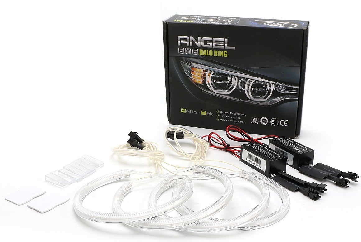 Kit angel eyes CCFL pentru BMW E46 Seria 3 cu far ZKW cu lupa si cu xenon   