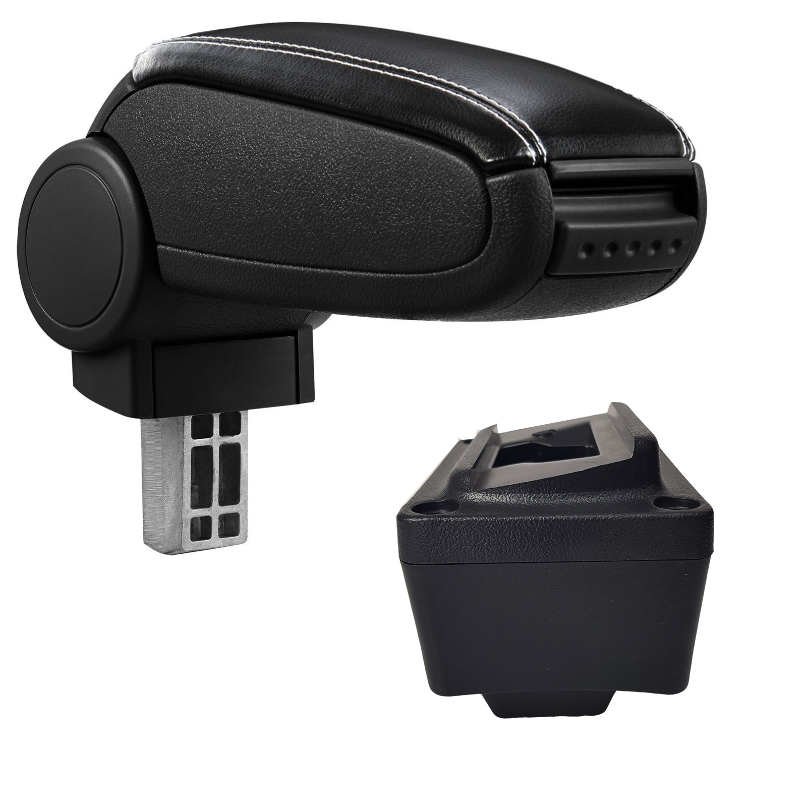 Cotieră pentru Audi A3 8L (09.1996-06.2003) negru piele ecologica cu cusatura alba