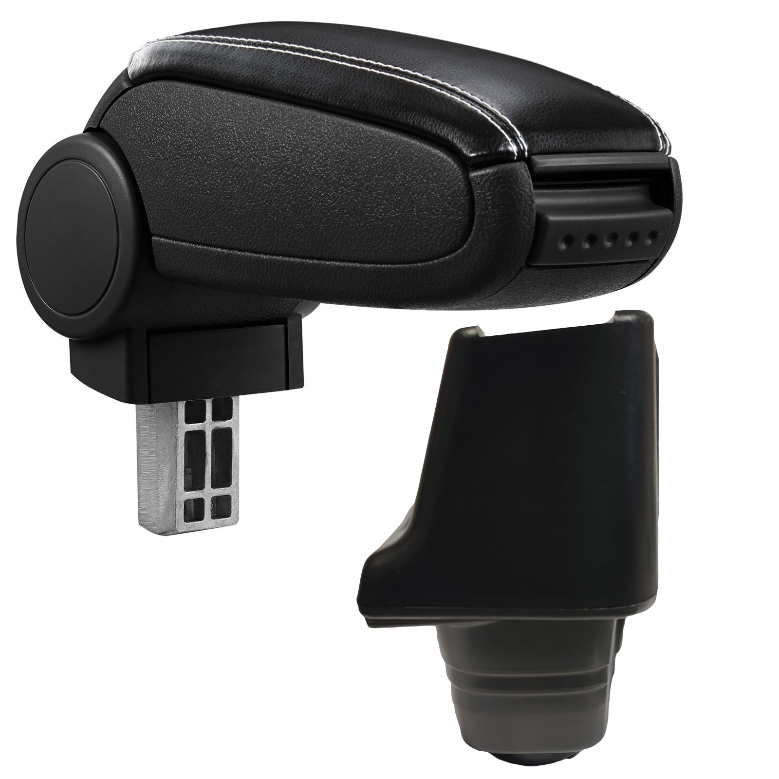 Cotieră pentru Fiat Fiorino 3 (01.2007-) negru piele ecologica cu cusatura alba