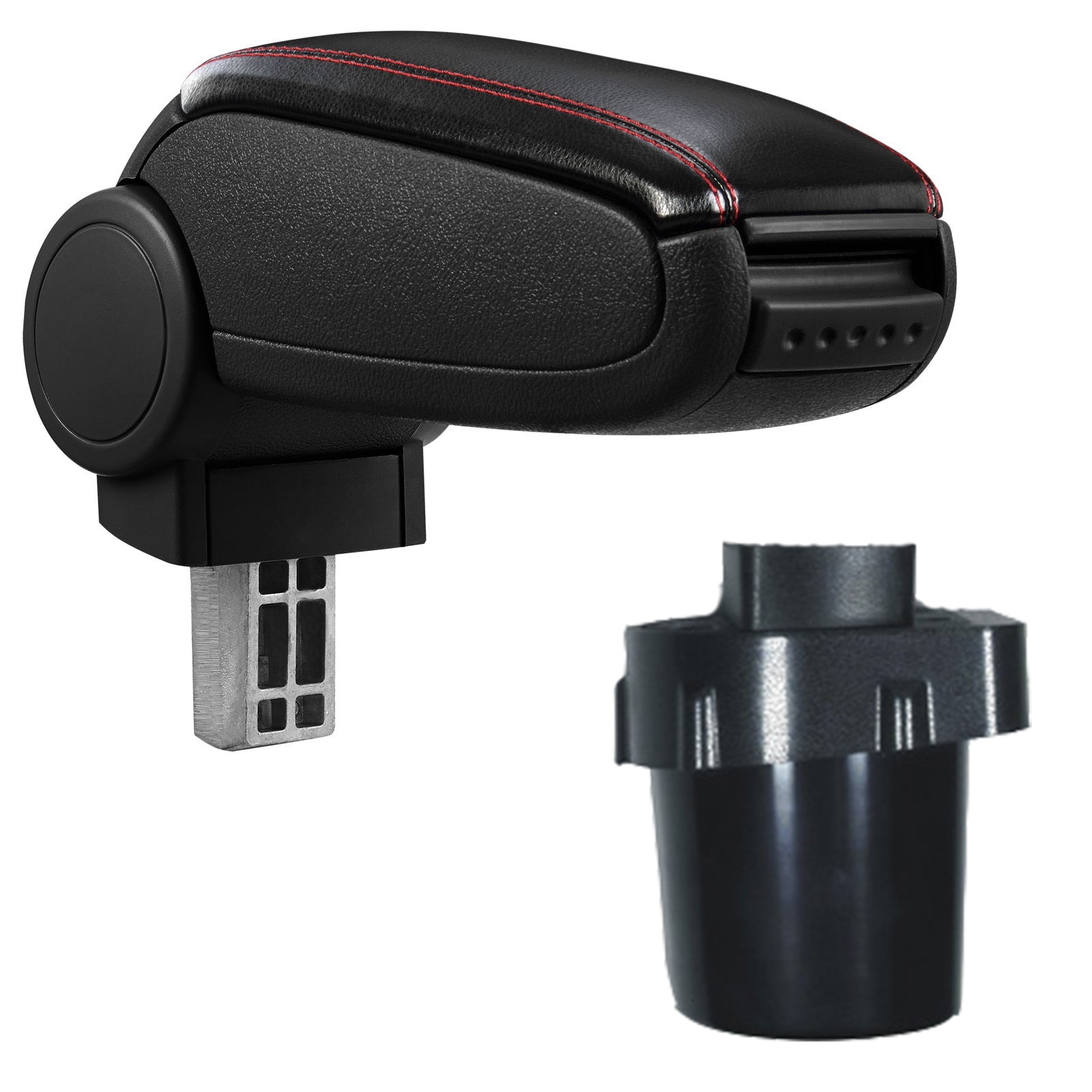 Cotiera pentru Kia Rio 2 (03.2005-2011) negru piele ecologica cu cusatura rosie