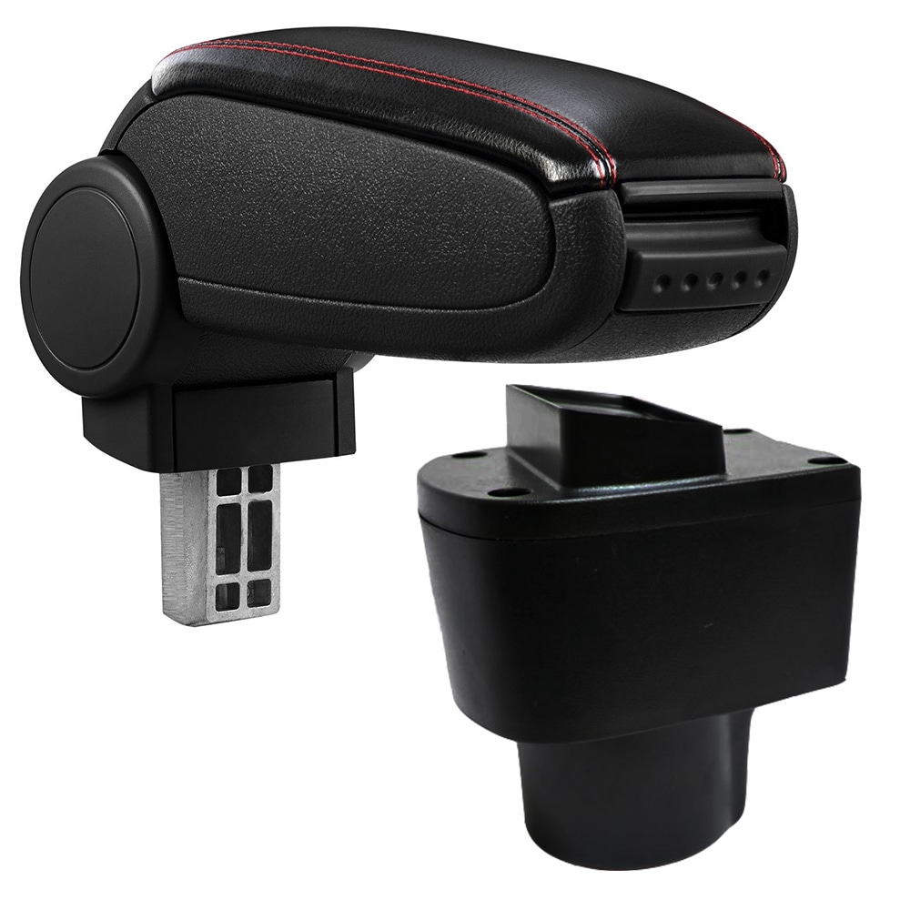 Cotieră pentru Nissan Terrano 3 III (09.2013-) negru piele ecologica cu cusatura rosie