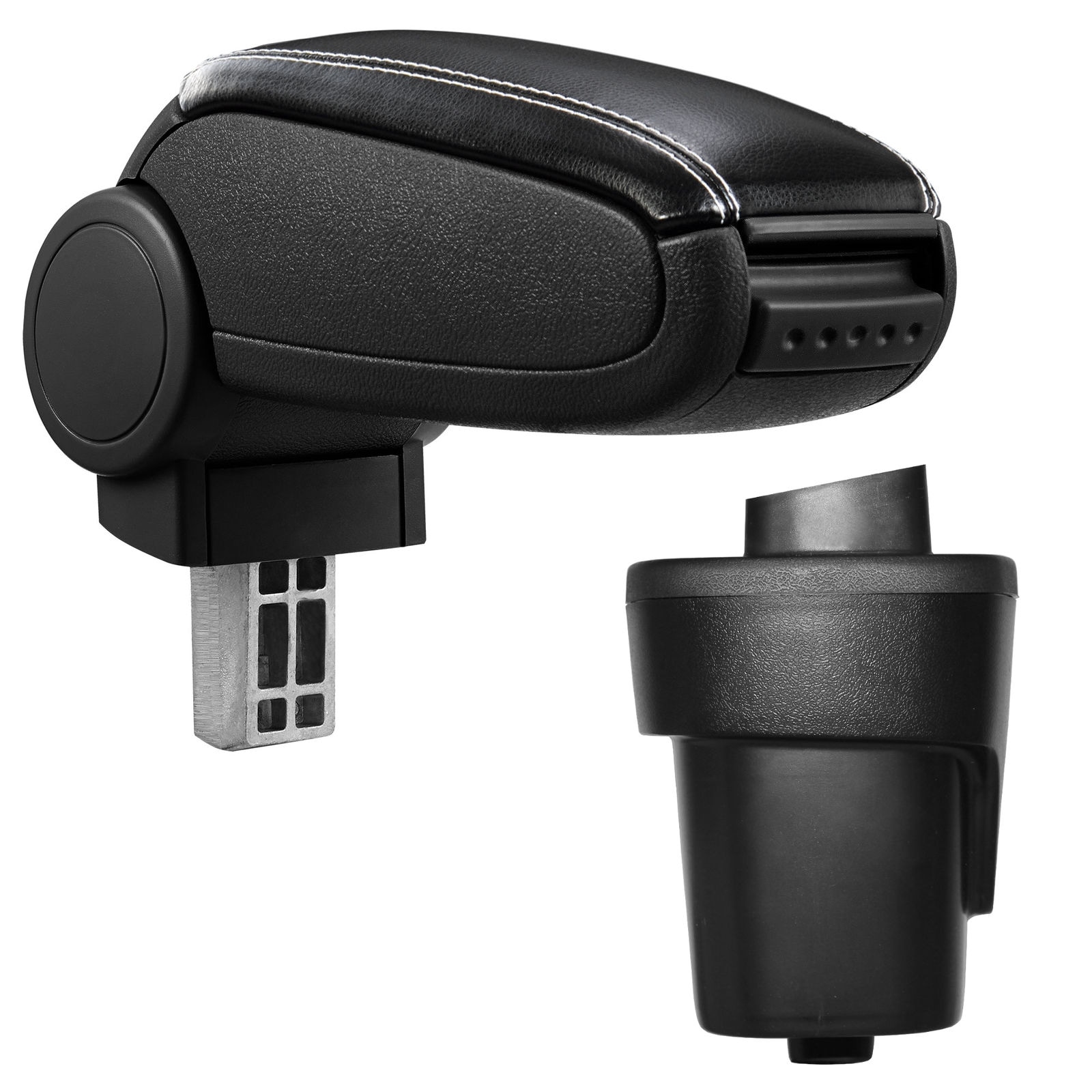 Cotieră Chevrolet Spark (2015-) negru piele ecologica cu cusatura alba