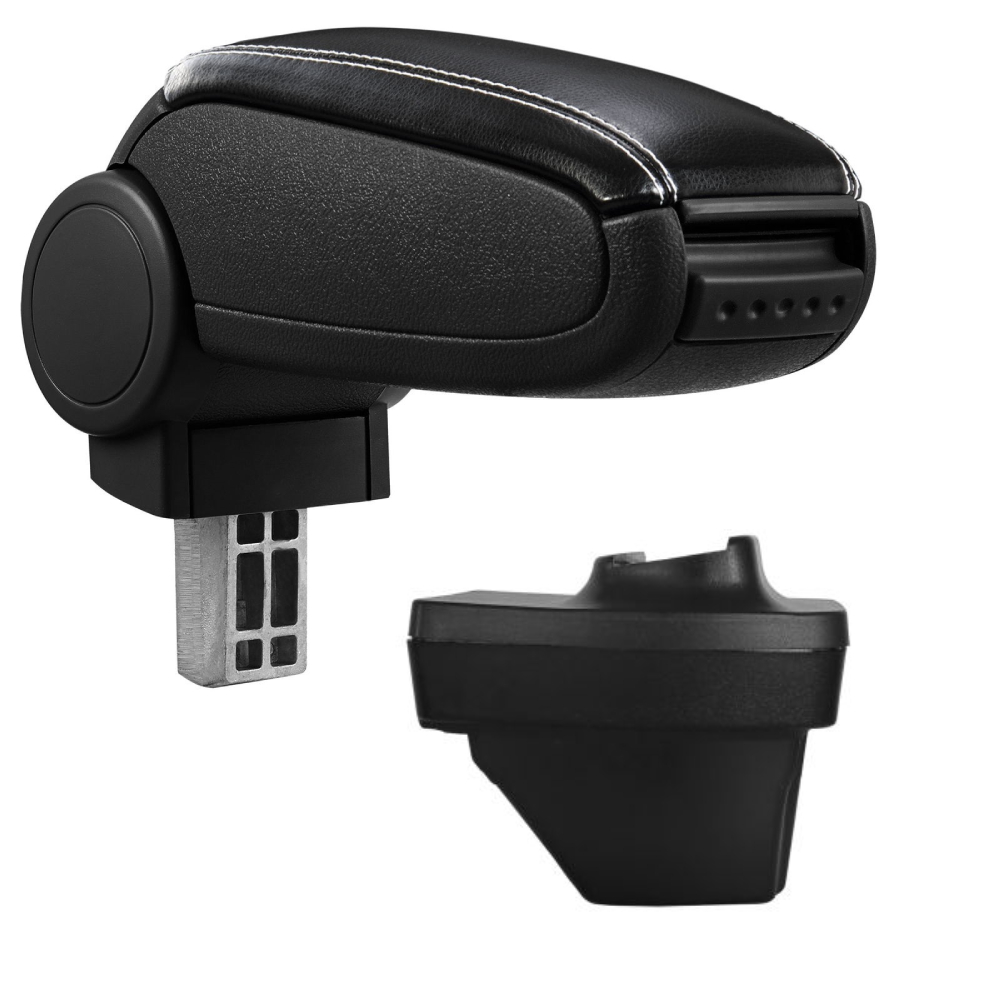 Cotieră pentru Renault Clio 5 (06.2019-) negru piele ecologica cu cusatura alba