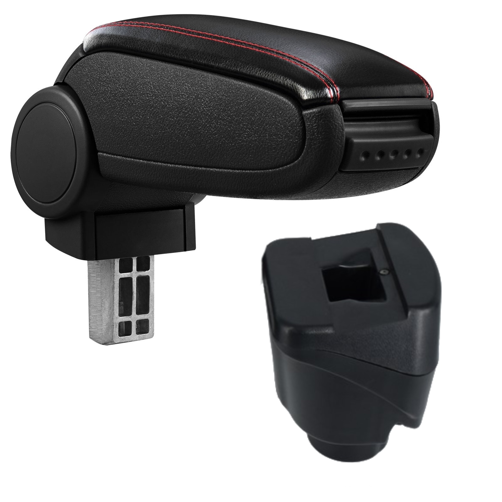Cotieră pentru Renault Fluence (02.2010-) negru piele ecologica cu cusatura rosie