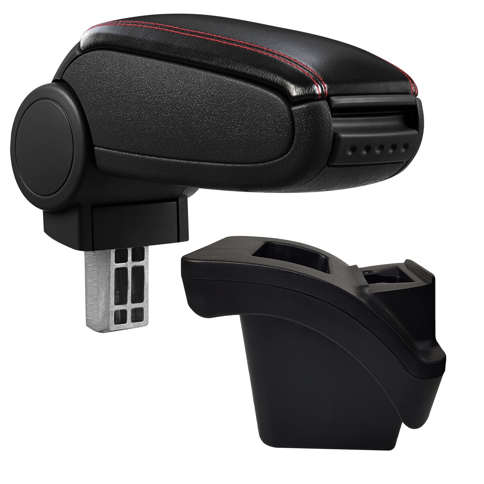 Cotieră pentru Renault Megane 2 (07.2001-) negru piele ecologica cu cusatura rosie
