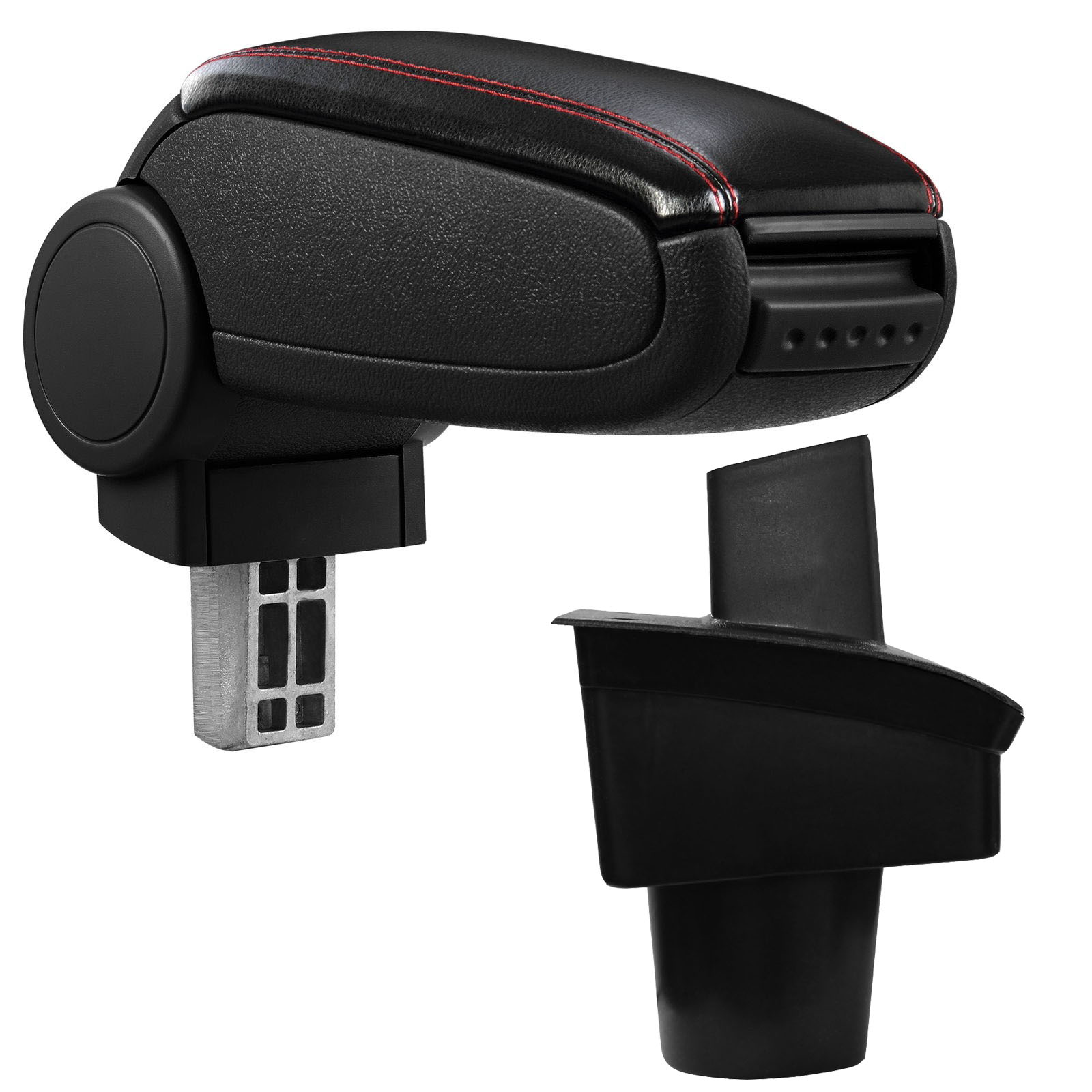 Cotieră pentru VW Passat B6 3C (03.2005-11.2010) negru piele ecologica cu cusatura rosie